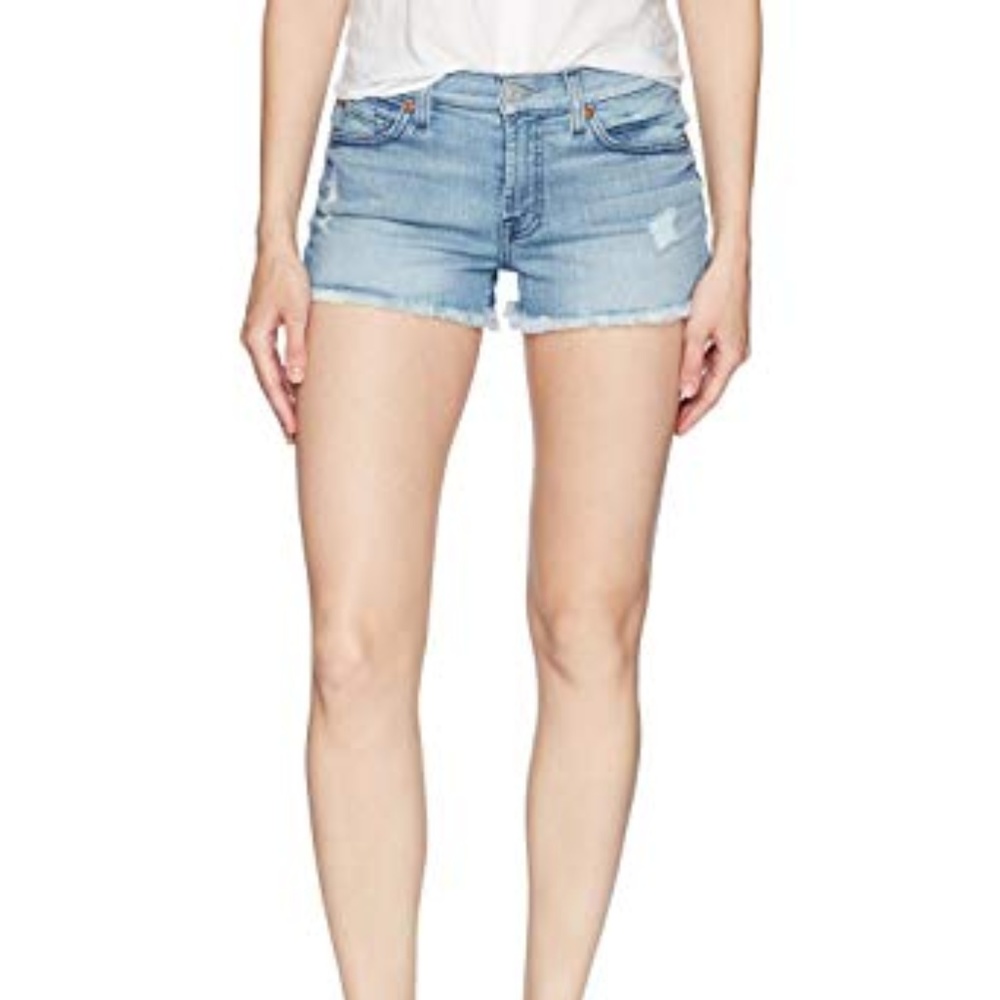 7 For All Mankind Cut Off Short Destroy Squiggle